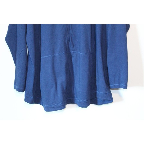 J. Jill Soft Full Zip Hooded Sweatshirt Navy Blue Women's Plus Size 2X H14386 - Picture 4 of 13